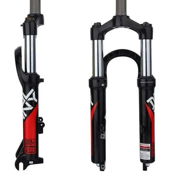 20 Bike Fork Travel 80mm 26mm Straight QR 9mm Aluminum Alloy Mountain Bike Front Forks Red Walmart