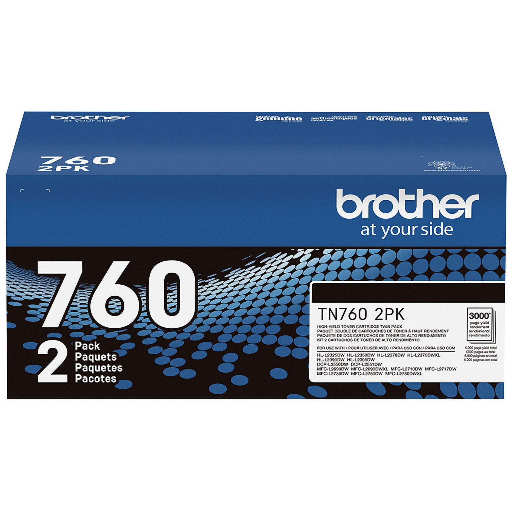 Compatible 2-Pack TN770 TN-770 TN 770 Super High-Yield Toner Cartridge  Black Replacement for Brother HL-L2370DW HL-L2350DW HL-L2390DW MFC-L2750DW