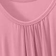 thumbnail image 5 of HUJlwoi Plus Size Sleepshirts Modal Sleeveless Basic Nightgown Pleated Long Sleepdress Loose Fit Crew Neck Plain Night Dress, 5 of 6
