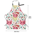 thumbnail image 2 of Kdxio Christmas Cute Pigs Apron with Pockets Adjustable Kitchen Aprons for Men Women Waterproof Aprons for Cooking,Drawing,Crafting, Baking Household Cleaning, 2 of 5