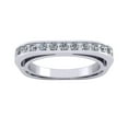 thumbnail image 2 of Natural 1.25Ct Round Cut Diamond Euro Square Bridal Eternity Band Ring 14k Gold FG VS1, 2 of 3