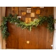 thumbnail image 4 of 9ft Handmade Christmas Garland,Artificial Cypress Cedar Pine Needles Greenery Seasonal Garland for Christmas Fireplace Winter Holiday Indoor Outdoor Decoration, 4 of 16