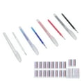 thumbnail image 1 of Fabric Pens, Heat Erasable Pens 100Pcs Various Colors Multipurpose Durable Practical  For DIY, 1 of 8