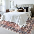 thumbnail image 5 of TWINNIS Vintage Rugs Area Rugs Non-Slip Rugs for Living Room,4'x6',Brick Red, 5 of 7