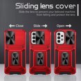 thumbnail image 6 of TECH CIRCLE Case for Samsung Galaxy A33 Phone Cover with Magnetic Kickstand + Metal Ring Holder + Lens Cover, Shockproof Hybrid PC+TPU Covers [360° Rotating Bracket] [Corner Protection] - Red, 6 of 8
