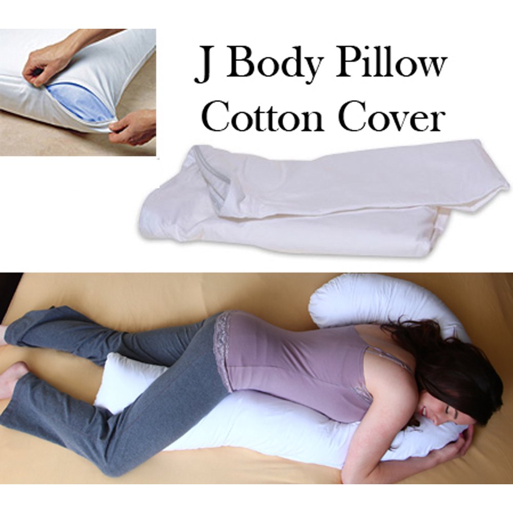 Deluxe Comfort "J" FullBody Pillow Cover 100 Cotton Superior