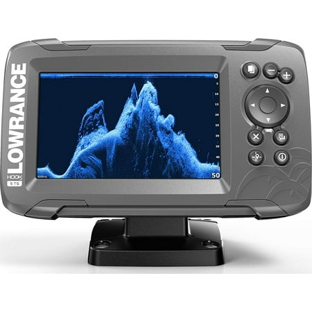 Lowrance 000-14285-001 HOOK 5 Fishfinder with SplitShot Transducer, US Inland Maps, CHIRP Sonar, SideScan Imaging, DownScan Imaging & 5