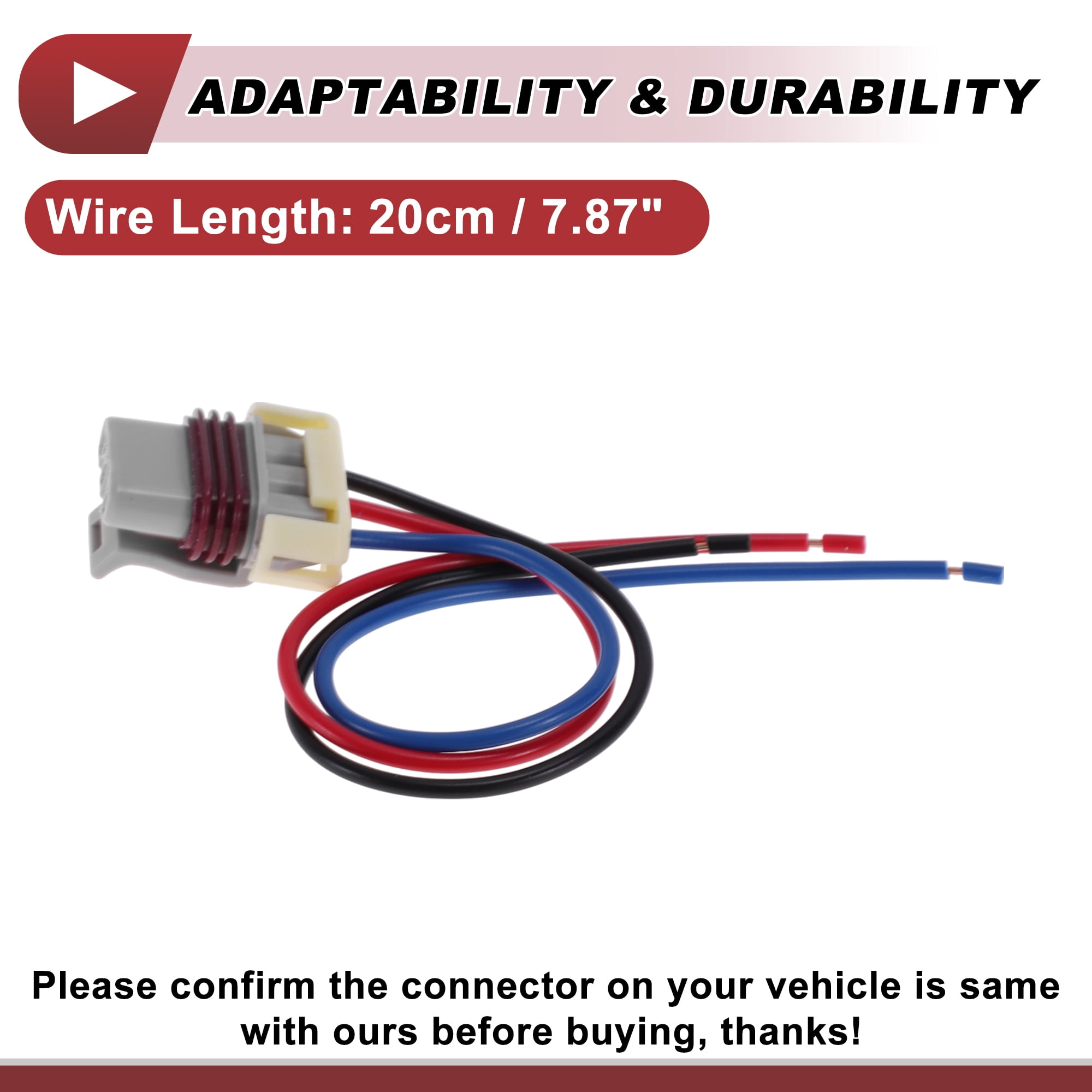 Unique Bargains DRL Daytime Running Light Socket Wiring for Fiat 500X 2015-2020