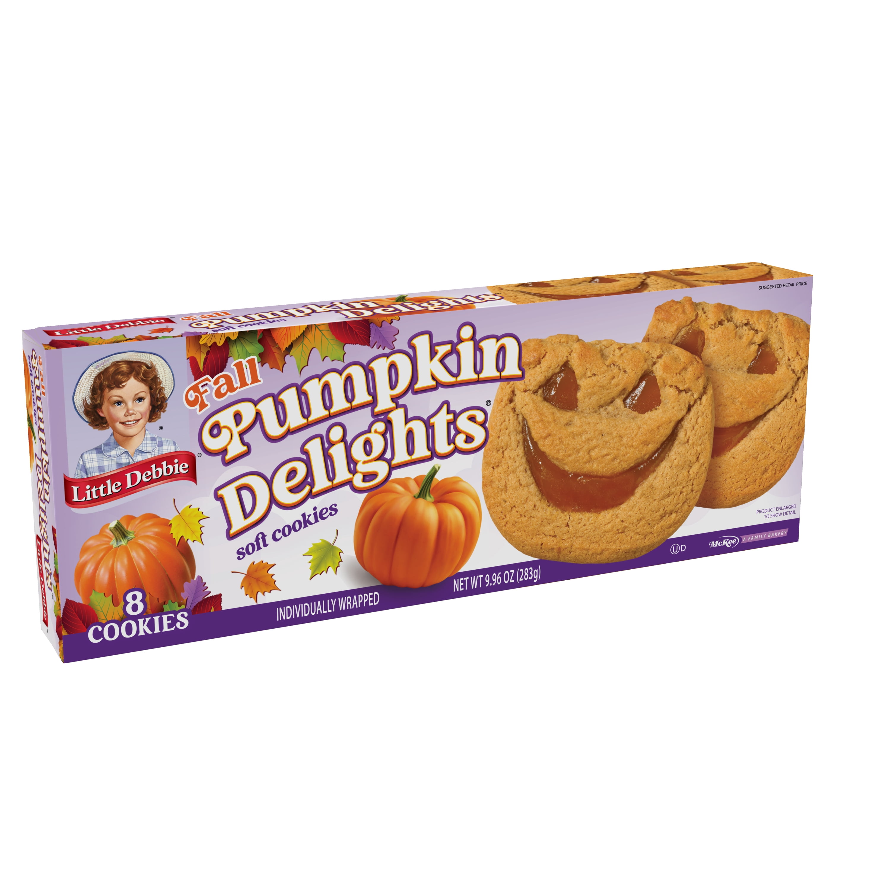 Little Debbie Pumpkin Delights Cookies, 9.96 oz, 8 Count