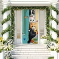 thumbnail image 5 of Cat-Themed Door Cover, 6x2.9ft Happy International Cat Day Door Banner, Cute Animal Door Decoration, Vibrant Home Decor for Kids Room, Nursery, Living Room, 5 of 6