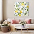 thumbnail image 5 of Lemon Eucalyptus Wall Art Painting on Canvas, Farm Country Leaf Plant Floral Fruit Canvas Art Home Prints Wall Art Framed Modern Artwork for Living Room Bedroom Wall Decor 16x16in, 5 of 9