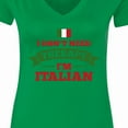 thumbnail image 4 of Inktastic No Therapy I'm Italian Women's V-Neck T-Shirt, 4 of 5