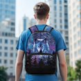 thumbnail image 3 of KUIFORTI Blue Wolf Kids Backpack Large Capacity Boys School Bag with Adjustable Straps Multiple Organizer Pockets for Elementary Middle Daily Use Back to School Gifts, 3 of 7