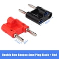 thumbnail image 4 of Amdohai Double Rangée Banane Prise 4 mm Noir + Rouge Adaptateur de Prise pour Haut-Parleur 4 mm Audio, 4 of 9