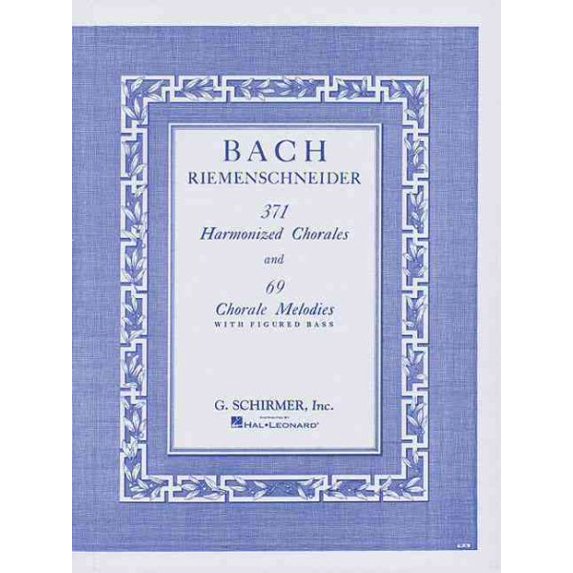 Pre-Owned 371 Harmonized Chorales and 69 Chorale Melodies J.S. Bach Piano Method Book with Figured Bass Classical Keyboard Exercises for Pianists and Music Theo (Paperback) 0793525748 9780793525744