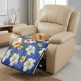 thumbnail image 4 of TSOVTHRID Colorful Hibiscus Pattern Recliner Chair Covers, Non Slip Lazy Boy Chair Covers for Reclining Chair Water Resistant Couch Cover Recliner Sofa Slipcovers for Living Room, 4 of 8