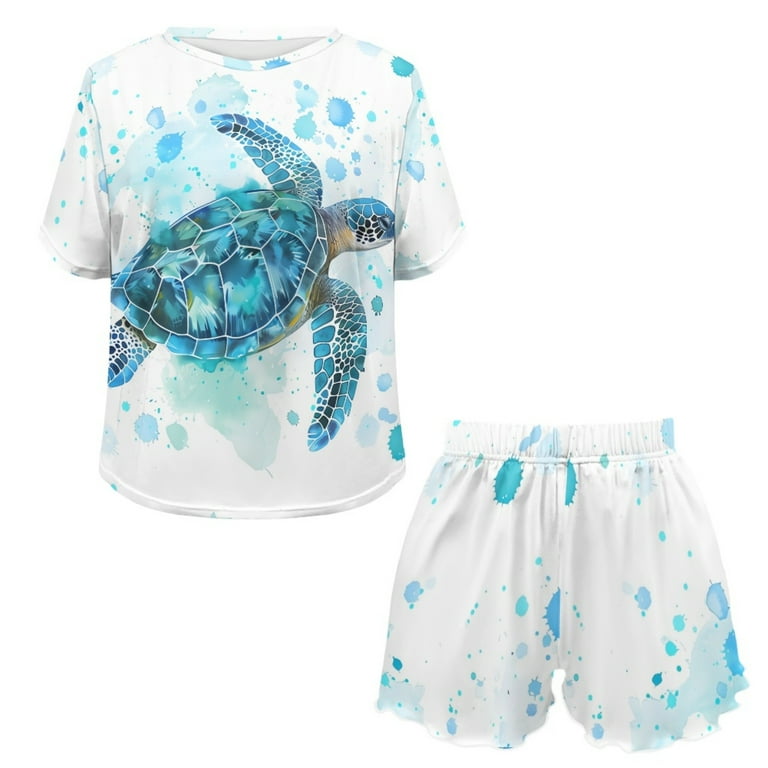 2 Piece Pug PJ Set - Watercolor 2 Piece Pug PJ Set - Watercolor