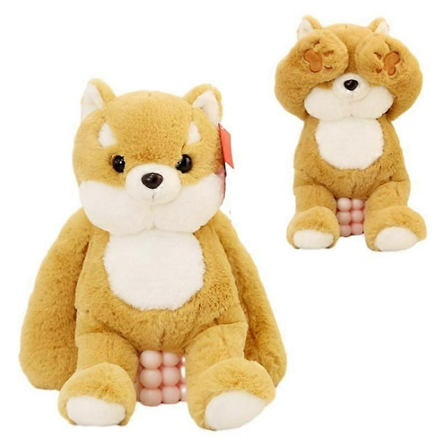 Peluche Poupée Grenouille Cache-Cache Jouet en Peluche Lapin Panda Mignon Poupée Dinosaure Shiba Inu Cadeau