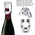 thumbnail image 3 of Corchos de champán, paquete de 4 selladores al vacío de acero inoxidable para botellas de vino espumoso, sellador para regalos JM, 3 of 5