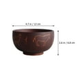 thumbnail image 2 of Raindrops Food Bowl Ethnic Style Wood Carving Bowl Decorative Salad Bowl Milk Tea Container, 2 of 8