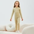 thumbnail image 2 of NAFUU Boys Thermal Underwear Set Long Sleeve Pants Kids Long Johns Base Layer Top Bottoms Winter Set Comfortable Sleepwear Loungewear Trendy Outfit 11-13 Years, 2 of 5