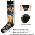 thumbnail image 3 of Coolnut Thanksgiving Pumpkin Compression Socks for Men & Women 1 Pack, Knee High Stockings for Running, Sport, Hiking & Travel, 3 of 6