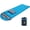 Blue, variant on Cotton Flannel Sleeping Bags Attach Pillow, 4 Season Warm & Cold Weather Envelope Compression Sack, Lightweight & Portable Sleeping Bag for Outdoor Camping, Hiking, Traveling : Sports & Outdoors
