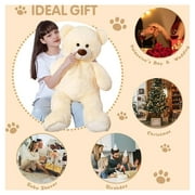 MorisMos Giant Teddy Bear 35.4 Giant Stuffed Animal Big Bear Plush Toy