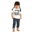 thumbnail image 4 of Grandma Plus Me Is One Broke Grandpa Toddler Boy Girl T Shirt Infant Toddler Brisco Brands 12M, 4 of 6
