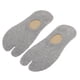 thumbnail image 5 of Calcetines de bailarina de algodón de dos dedos, calcetines cortos invisibles, calcetines con puntera de corte bajo Gris, 5 of 9