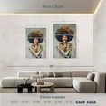 thumbnail image 4 of Elephant Stock Abstract Portrait Oil Wall Art - Vertical Multi Panel Canvas - Living Room Wall Decor - People Multi Panel - Gray And Brown Decor - 42" x 65", 4 of 8