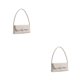 thumbnail image 1 of Qarigey Bolso de mano de pequeña capacidad, práctico y portátil, elegante, , de piel sintética, bolso de hombro para mujer, color beige beige 2Conjunto, 1 of 6