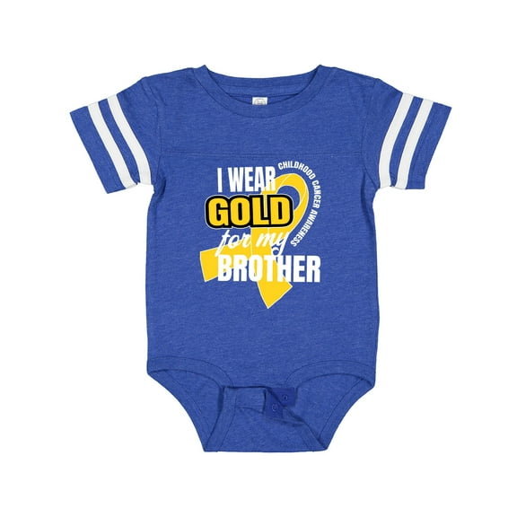 Inktastic I Wear Gold for My Brother Childhood Cancer Awareness Boys or Girls Baby Bodysuit