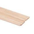 thumbnail image 1 of Telituny Bâtons en bois-10 pièces 30 cm de Long Bricolage en Bois Arts Artisanat bâtons Chevilles pôle tiges Arbres Doux Bois Outil 5 Tailles(4MM*30CM), 1 of 2