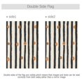 thumbnail image 4 of Yayeee Garden Flag 12"x18" Double Sided Outdoor Yard Lawn Holiday Decorations, Black Abstract Stripes, 4 of 6