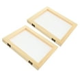 thumbnail image 1 of LOLIPPYY 2Pcs Wooden Diy Paper Making Frame for Craft Projects and Educational Tool, 1 of 8