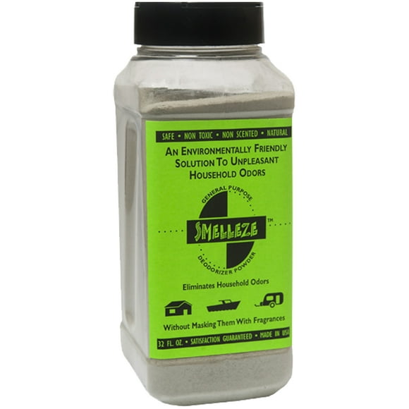 SMELLEZE Natural Industrial Odor Eliminator Deodorizer Granules: 2 lb. Bottle Eliminate Smell & Fumes