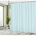 thumbnail image 4 of Ambesonne Blue Mandala Shower Curtain, Floral Motifs Boho Art, 69"Wx84"L, Pale Blue Slate Blue, 4 of 4