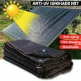 thumbnail image 2 of Costyle 70% Sun-Block Shade Cloth Net Mesh Shade Sail with Grommets for Garden Patio Pool 10' X 20', Black, 2 of 11