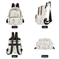 thumbnail image 4 of FORMRS Mini Backpack Purse for Women Travel Daypack Casual Shoulder Bag, Beige Rabbits and Carrots, 4 of 7