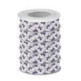 thumbnail image 2 of 5 Rolls Christmas Ribbon 1.5 inch Wide Decorative Ribbon for Gift Wrapping and Holiday Decorations Lavender-colored Butterfly Pattern, 2 of 7
