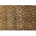 thumbnail image 1 of Ahgly Company Indoor Rectangle Abstract Brown Modern Area Rugs, 5' x 7', 1 of 4