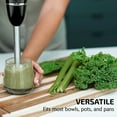 thumbnail image 5 of OVENTE Electric Immersion Hand Blender, 2 Mixing Speed w/ Stainless Steel Blades, New Black HS560B, 5 of 13
