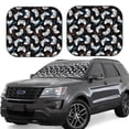 thumbnail image 1 of Easygdp Game for 2 PCS Foldable Car Sun Shade Front Windshield Sun Protection Cover for Car, SUV, Truck-Medium, 1 of 6