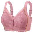 thumbnail image 1 of Front Closure Lace Underwire Support Bra for Everyday Comfort with Adjustable Straps and Versatile Wear, 1 of 2