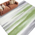 thumbnail image 2 of Sage Green Grey Ombre Area Rugs 5x7 for Living Room, Abstract Art Oil Painting Modern Non Slip Washable Rug Runner, Low Pile Indoor Floor Carpet Mat Bathroom Rugs for Bedroom, Kids Room, 2 of 9