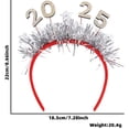 thumbnail image 1 of 3 piezas 2025 Diadema de Año Nuevo Suministros para Fiestas de Año Nuevo Aros para el Cabello de Año Nuevo Accesorios para el Cabello para Fiestas de Año Nuevo, 1 of 5
