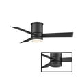 thumbnail image 3 of Axis Indoor and Outdoor 3-Blade Smart Flush Mount Ceiling Fan 44in Matte Black with 3000K LED Light Kit and Remote Control, 3 of 4