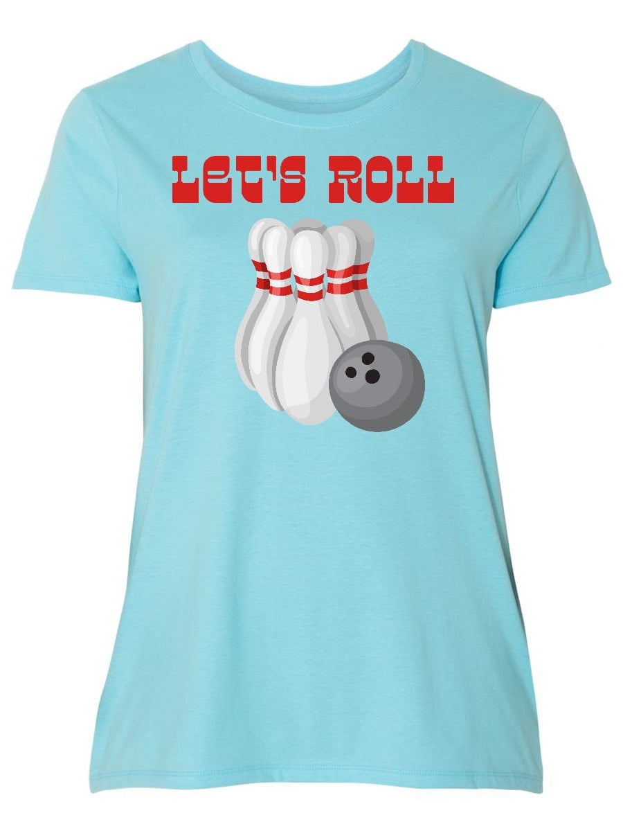 INKtastic Let's Roll Bowling Women's Plus Size TShirt