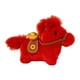 thumbnail image 3 of Dije de llave de bolsa de caballo, juguete de muñeca de regalo con llaveros y anillos, lindo recuerdo de fiesta de peluche Rojo, 3 of 9